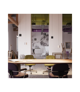 Polar Slim Pendant Ceiling Light Black GX53-2