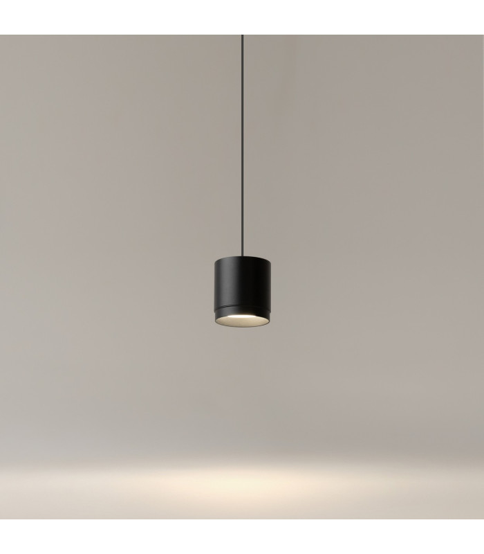 Polar Slim Pendant Ceiling Light Black GX53-5