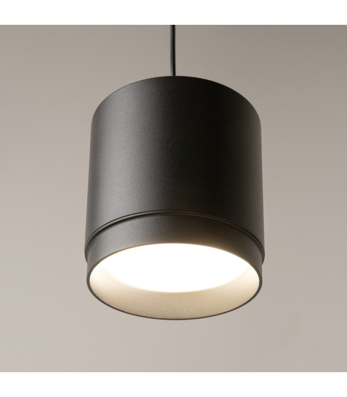 Polar Slim Pendant Ceiling Light Black GX53-7