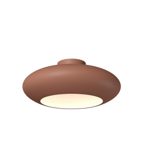 Aros LED Bowl Semi Flush Ceiling Light Copper 3000K-1