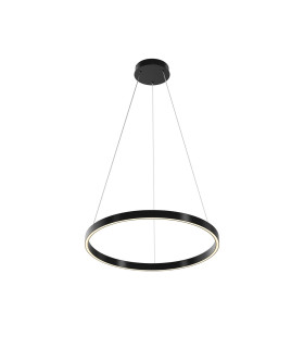 Rim LED Pendant Ceiling Light Black 3000-4000K Dimmable-1