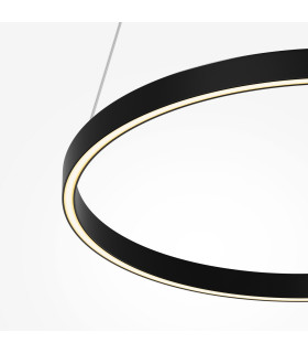 Rim LED Pendant Ceiling Light Black 3000-4000K Dimmable-2