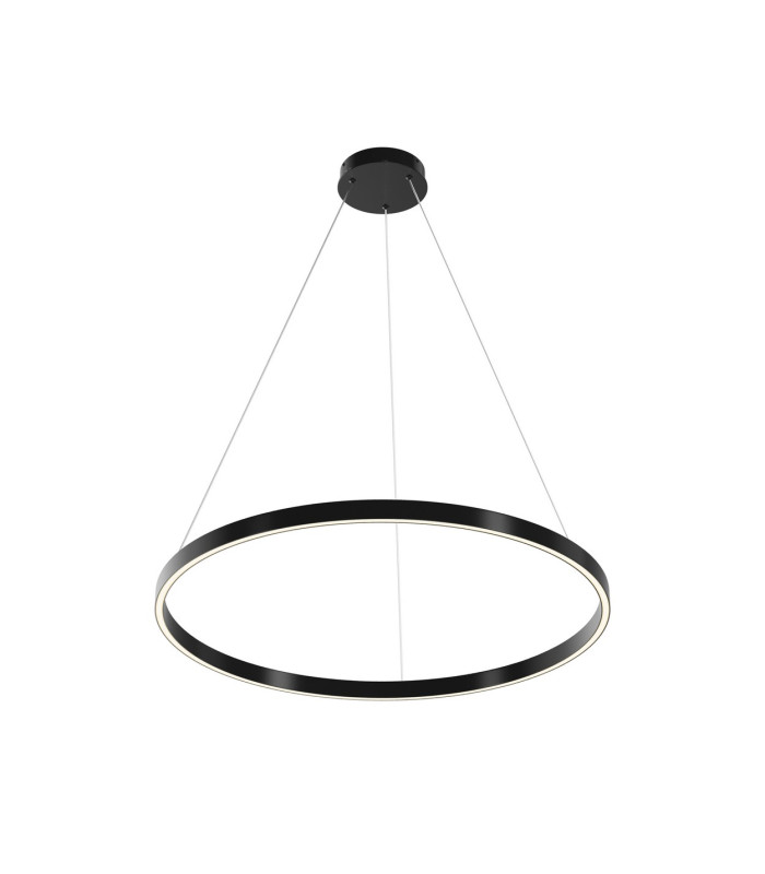 Rim LED Pendant Ceiling Light Black 3000-4000K Dimmable-1