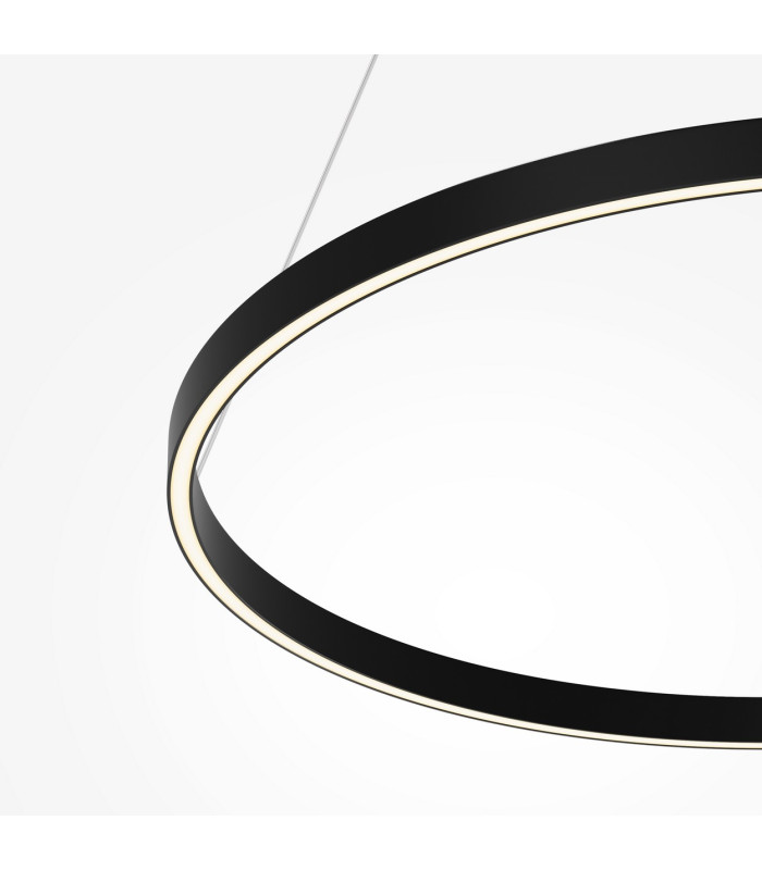 Rim LED Pendant Ceiling Light Black 3000-4000K Dimmable-2