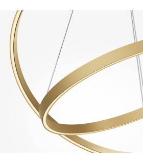 Rim LED Pendant Ceiling Light Brass 3000-4000K Dimmable-2