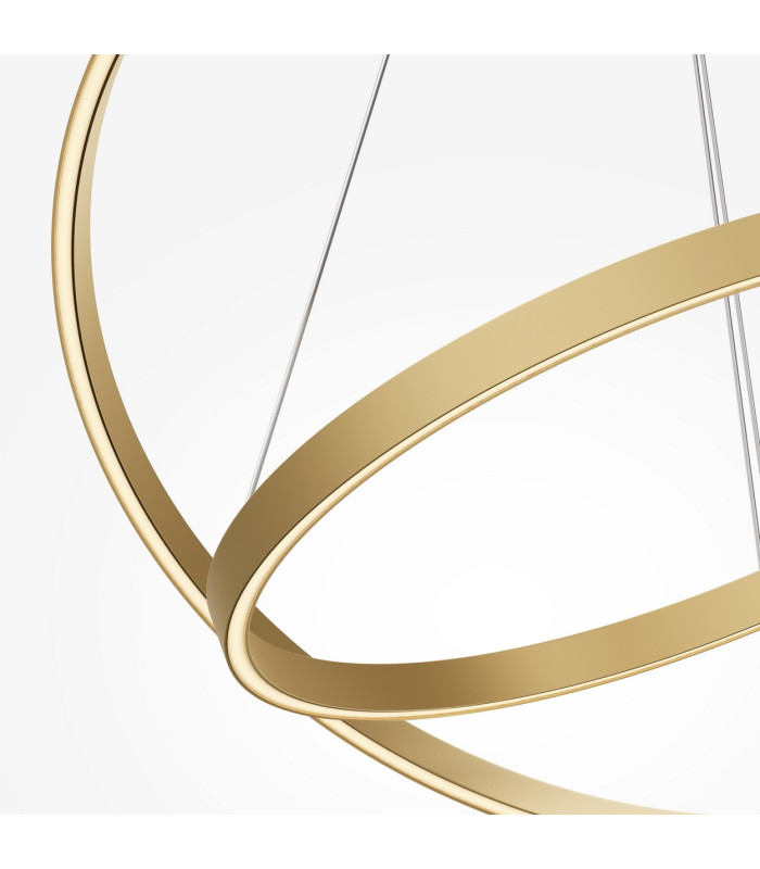 Rim LED Pendant Ceiling Light Brass 3000-4000K Dimmable-2
