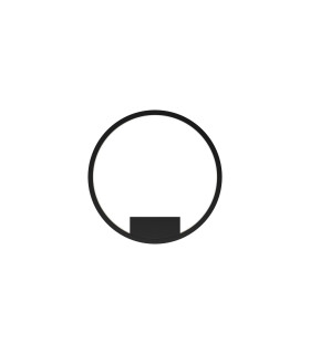 Rim LED Wall Lamp Black 3000-4000K Dimmable-1