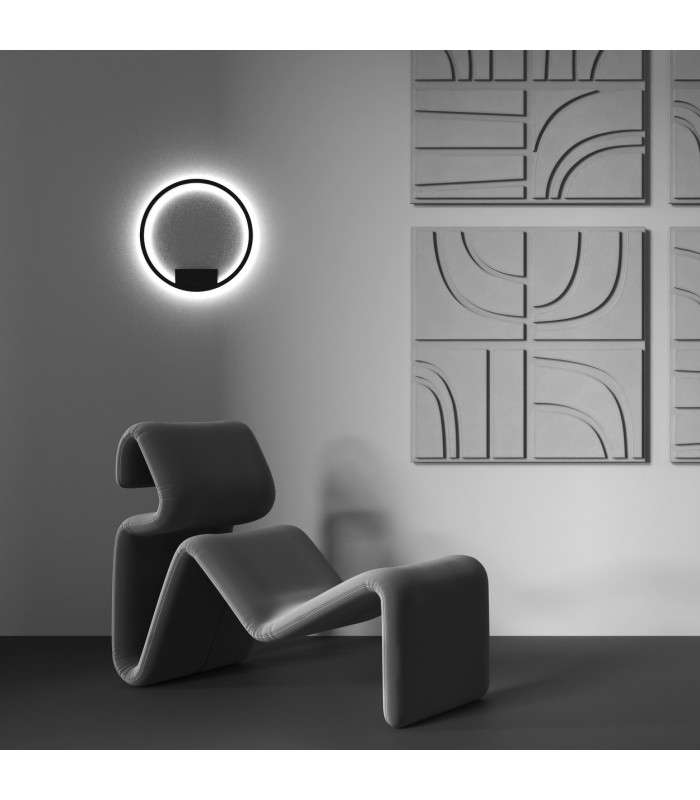 Rim LED Wall Lamp Black 3000-4000K Dimmable-2