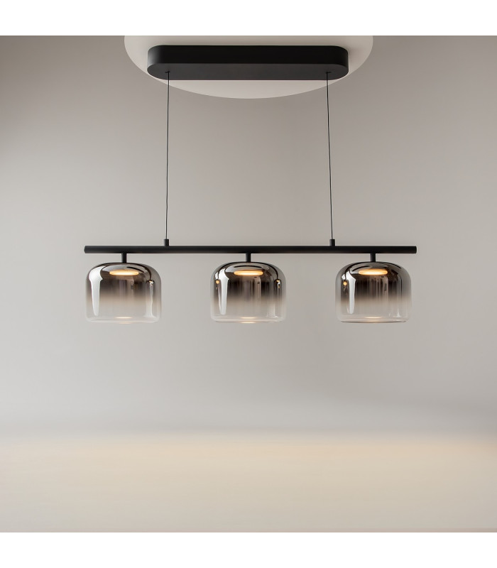 Spirito LED Bar Pendant Ceiling Light Black 3000K Dimmable-5