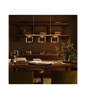 Spirito LED Bar Pendant Ceiling Light Gold 3000K Dimmable-2