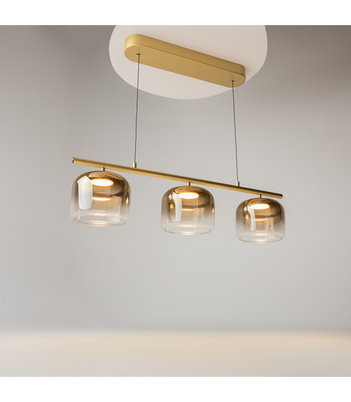Spirito LED Bar Pendant Ceiling Light Gold 3000K Dimmable-4