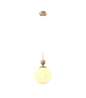 Tavo Globe Pendant Ceiling Light Beige E27-1
