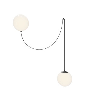 Twins LED Pendant Ceiling Light Black 3000K-1