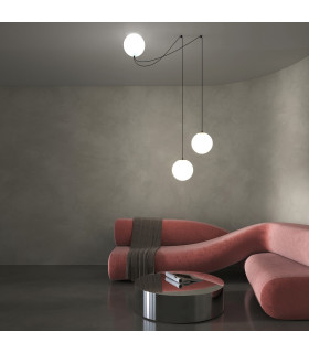 Twins LED Pendant Ceiling Light Black 3000K-2