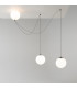 Twins LED Pendant Ceiling Light Black 3000K-4