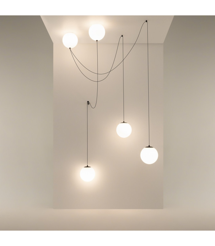 Twins LED Pendant Ceiling Light Black 3000K-5