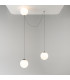 Twins LED Pendant Ceiling Light Black 3000K-6