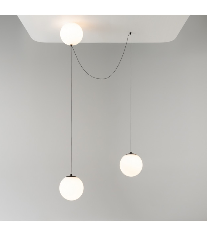 Twins LED Pendant Ceiling Light Black 3000K-6