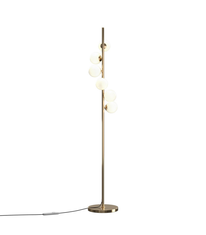 Dallas Multi Arm Floor Lamp Gold G9 Dimmable-1