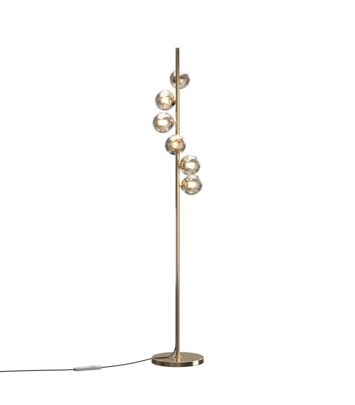 Dallas Multi Arm Floor Lamp Gold G9 Dimmable-1