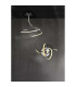 Nastro LED Semi Flush Ceiling Light Nickel 3000K-3