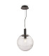 Perlas Globe Pendant Ceiling Light Black E27