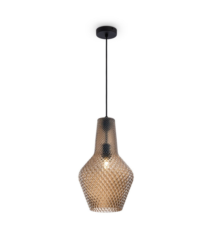 Tommy Dome Pendant Ceiling Light Black E27-1