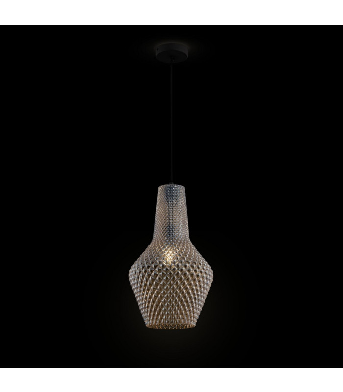 Tommy Dome Pendant Ceiling Light Black E27-2