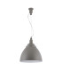 Bellevue Dome Pendant Ceiling Light Grey E27-3