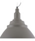 Bellevue Dome Pendant Ceiling Light Grey E27-4