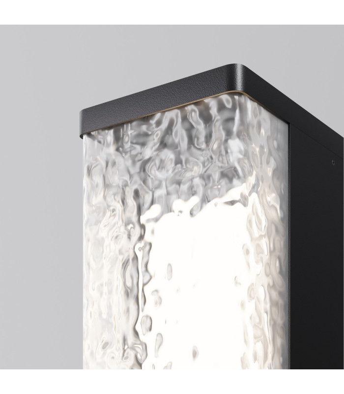 Floeva LED Outdoor Bollard Black 3000K IP65-3