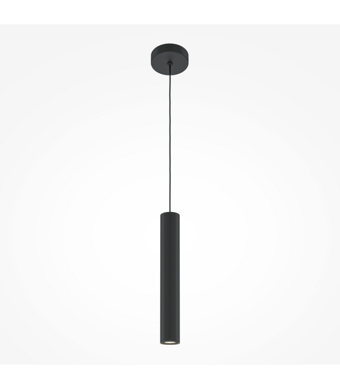 Pro Focus Slim Pendant Ceiling Light Black GU10-1