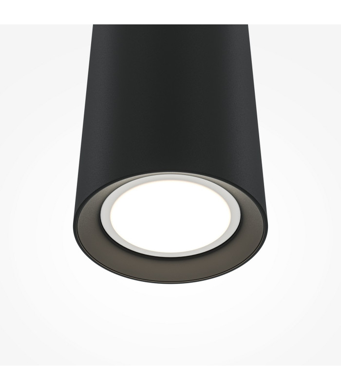 Pro Focus Slim Pendant Ceiling Light Black GU10-4