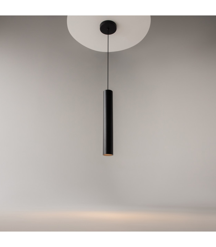 Pro Focus Slim Pendant Ceiling Light Black GU10-5