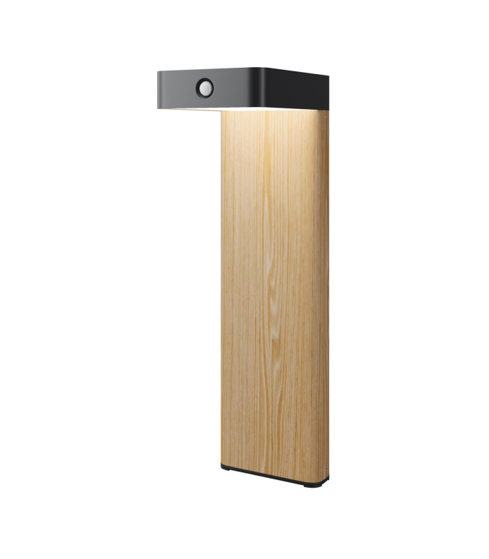 Nordis Outdoor Bollard Black Solar LED 3000K Dimmable IP65-1