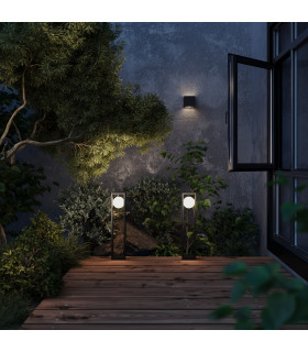 Slate LED Outdoor Bollard Graphite 3000K IP65-2