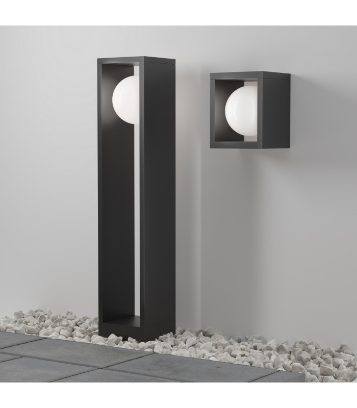 Slate LED Outdoor Bollard Graphite 3000K IP65-4
