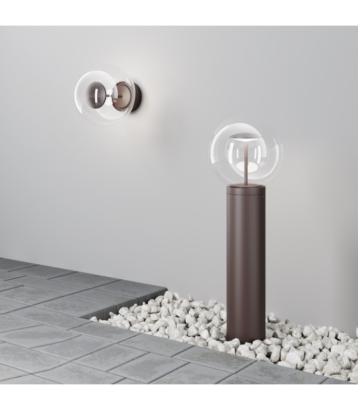 Velora LED Globe Wall Lights Brown 3000K IP54-4