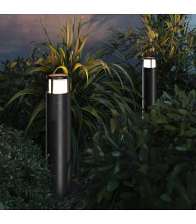 Wolseley Road LED Outdoor Bollard Black 3000K IP54-2