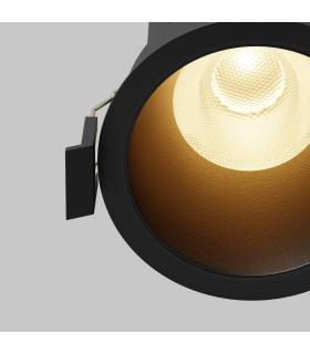 Dip LED Recessed Wall Lamp Black 2700K-2