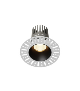 Dip LED Recessed Wall Lamp Black 3000K-1
