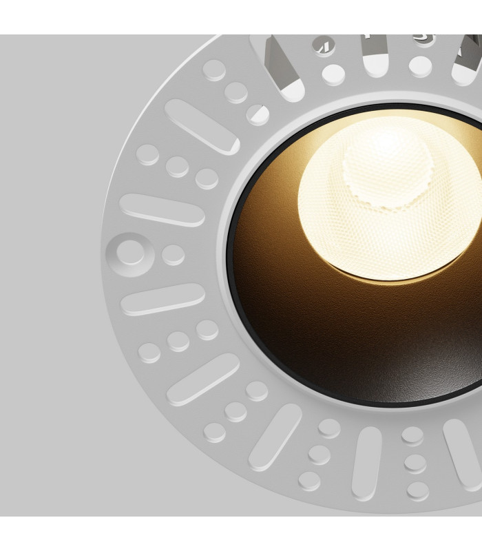 Dip LED Recessed Wall Lamp Black 3000K-2