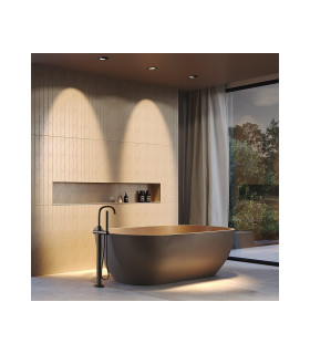 Lens LED Recessed Wall Lamp Black 3000K IP44-2