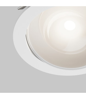 Lens LED Recessed Wall Lamp White 3000K IP44-2