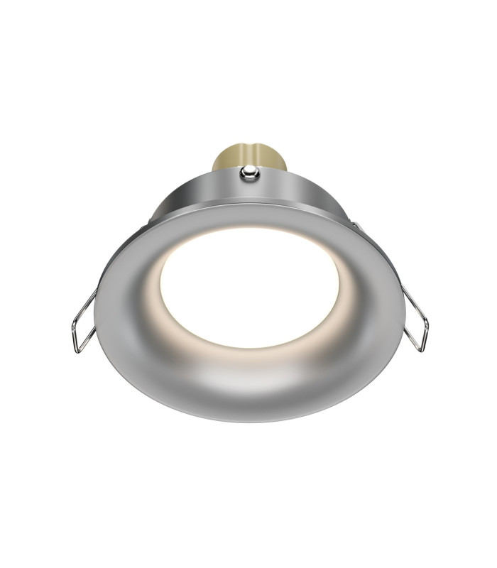 Slim Recessed Wall Lamp Silver GU10-1