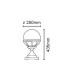 Bologna Outdoor Pedestal Light Black IP54-2