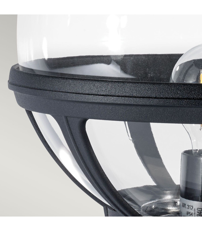 Bologna Outdoor Pedestal Light Black IP54-3