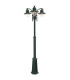 Como Triple Head Outdoor Lamp Post Black IP54-1