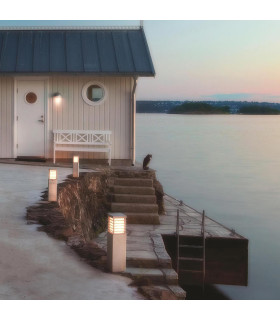 Halmstad Medium Outdoor Bollard Galvanised IP65-2