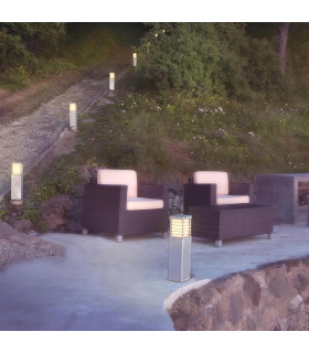 Halmstad Outdoor Pedestal Light Galvanised IP65-2